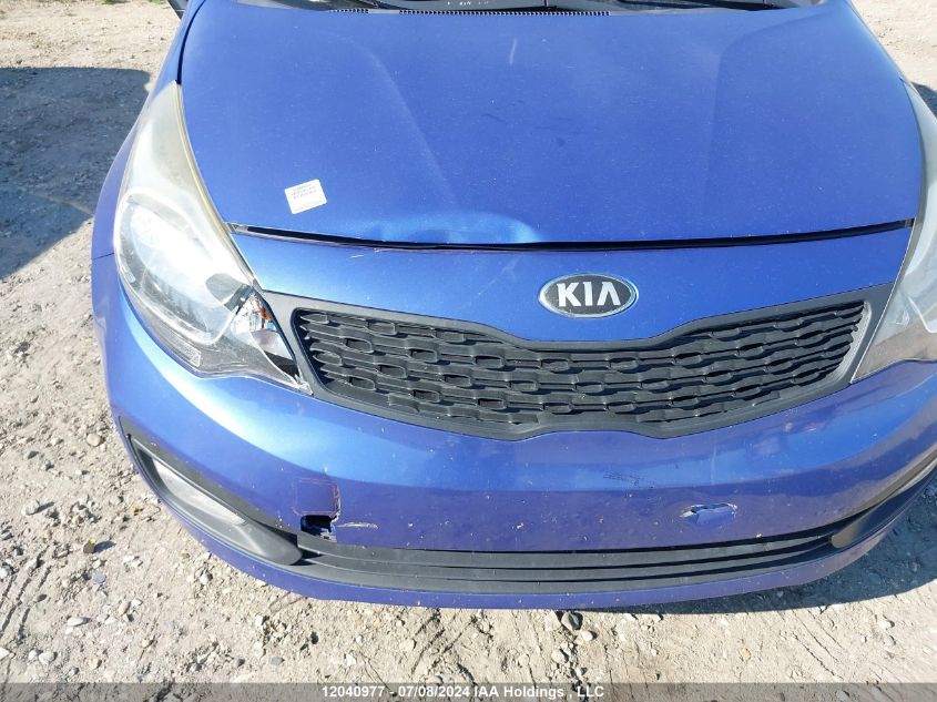 2013 Kia Rio VIN: KNADM4A36D6226825 Lot: 12040977