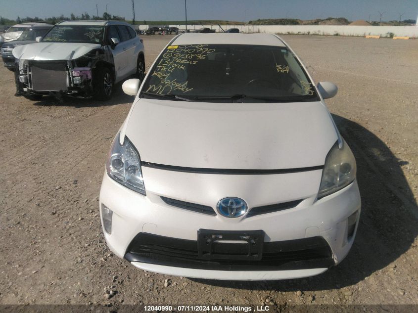 2013 Toyota Prius Four VIN: JTDKN3DU9D5543896 Lot: 12040990