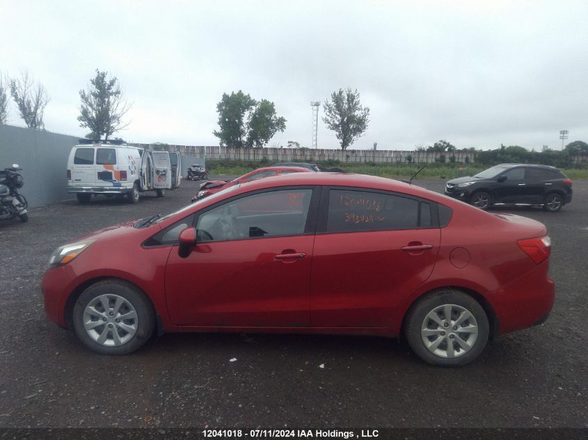 2014 Kia Rio VIN: KNADM4A38E6393429 Lot: 12041018