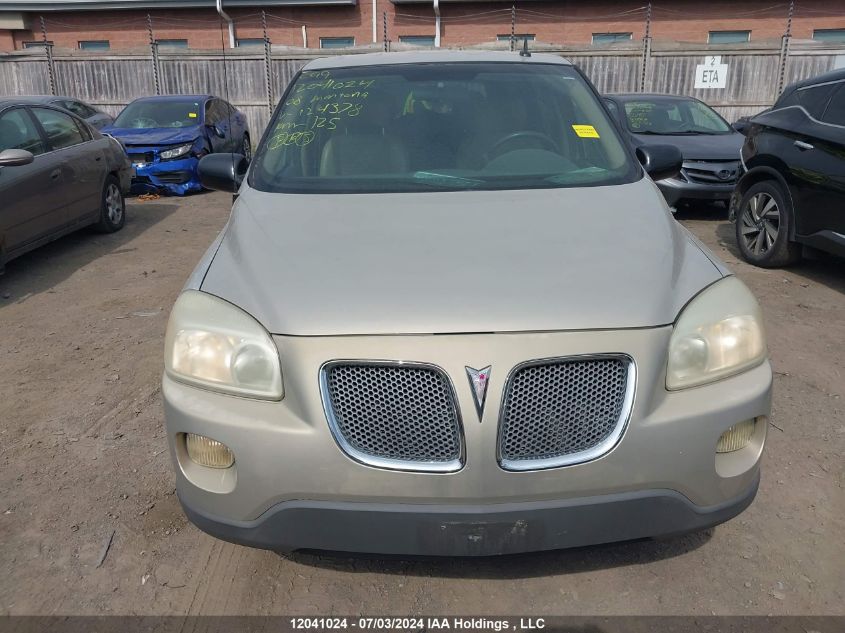 2008 Pontiac Montana Sv6 VIN: 1GMDV031X8D124378 Lot: 12041024