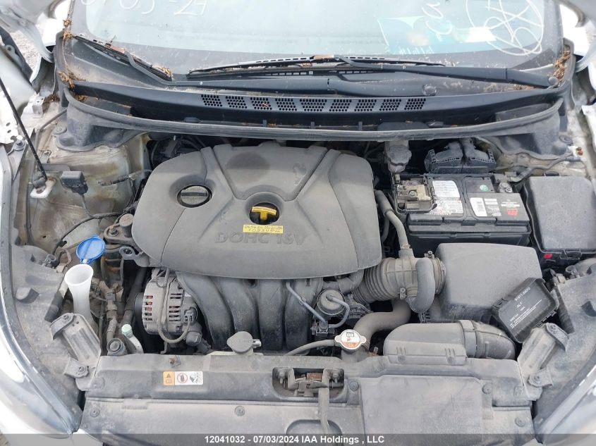 2016 Hyundai Elantra Gl VIN: 5NPDH4AE8GH714337 Lot: 12041032