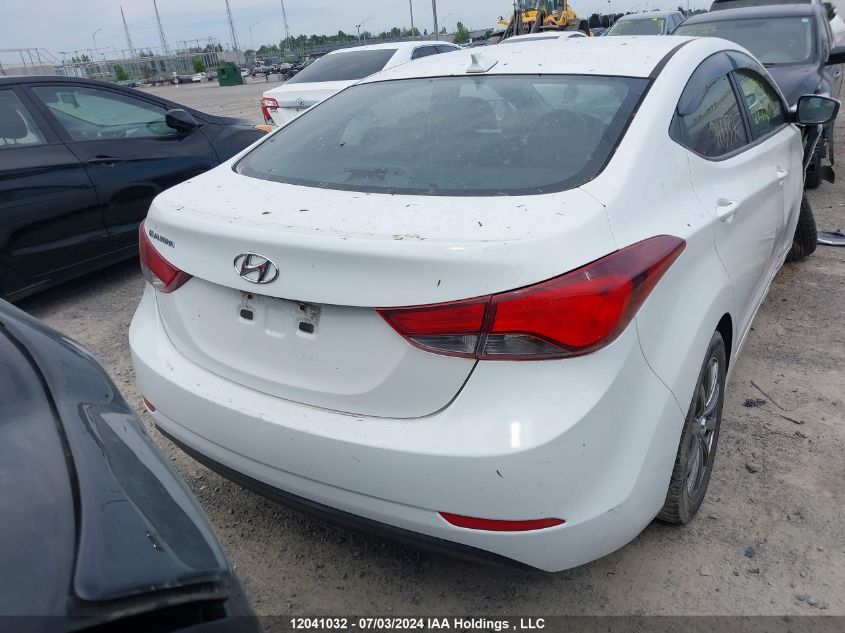 2016 Hyundai Elantra Gl VIN: 5NPDH4AE8GH714337 Lot: 12041032