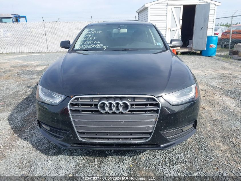 2013 Audi A4 VIN: WAUBFCFL4DN012815 Lot: 12041037