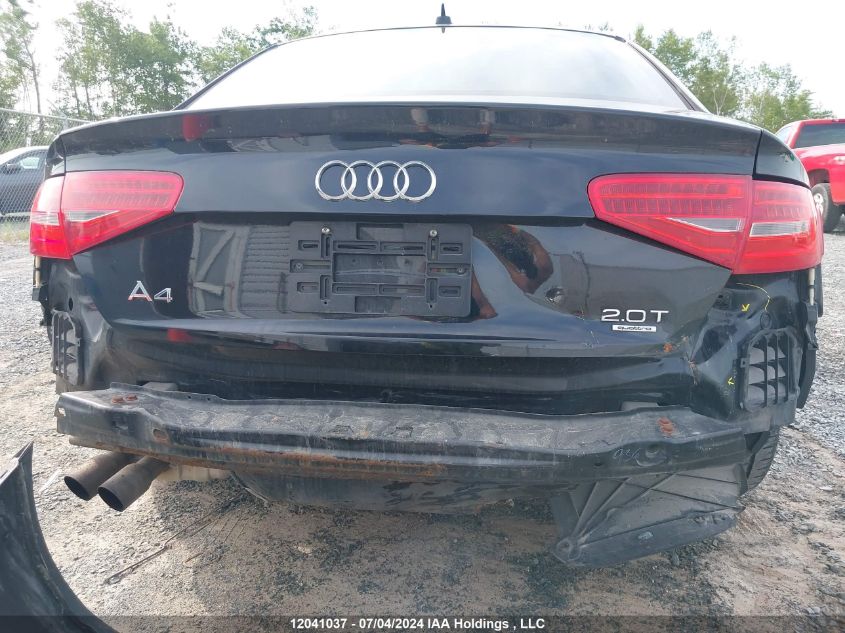 2013 Audi A4 VIN: WAUBFCFL4DN012815 Lot: 12041037
