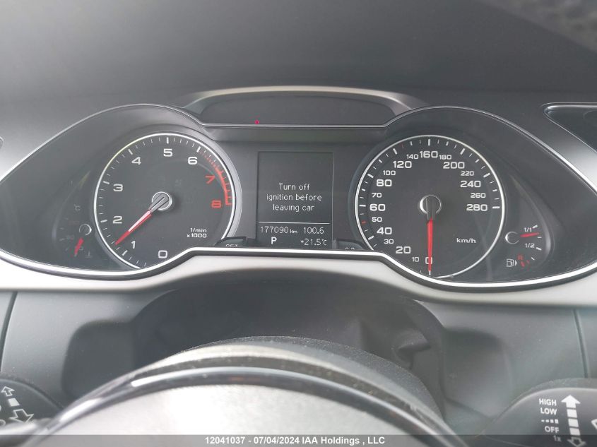 2013 Audi A4 VIN: WAUBFCFL4DN012815 Lot: 12041037