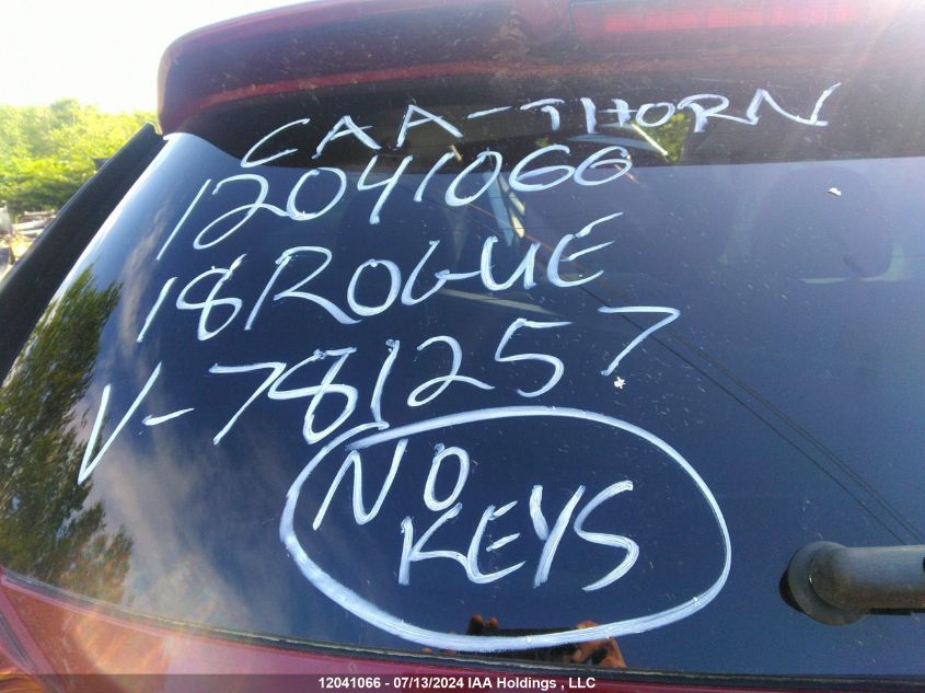 2018 Nissan Rogue Sv/Sl VIN: 5N1AT2MV4JC781257 Lot: 12041066