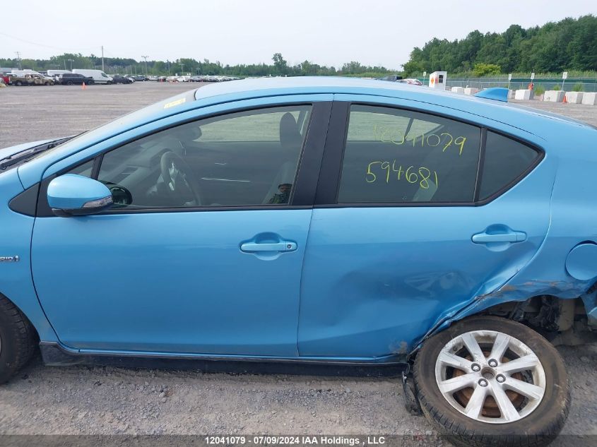 2017 Toyota Prius VIN: JTDKDTB39H1594681 Lot: 12041079