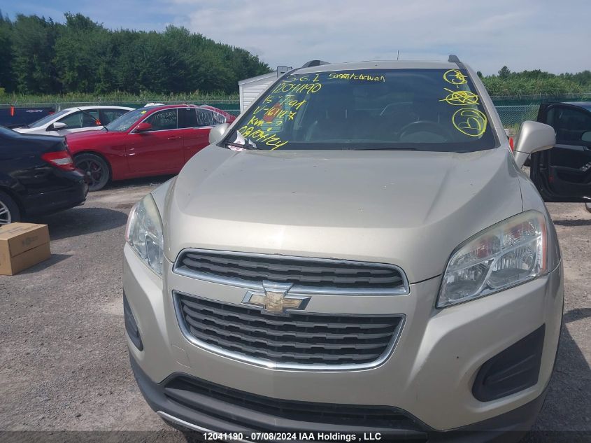 2015 Chevrolet Trax VIN: 3GNCJSSB5FL161127 Lot: 12041190