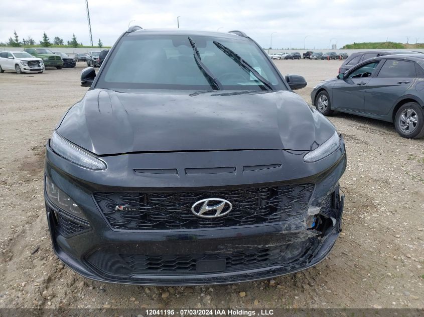 2022 Hyundai Kona Limited VIN: KM8K5CA32NU789607 Lot: 12041195