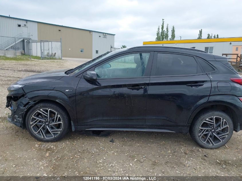 2022 Hyundai Kona Limited VIN: KM8K5CA32NU789607 Lot: 12041195