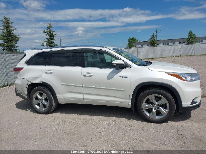 2014 Toyota Highlander Hybrid Limited/Ltd Platnm VIN: 5TDDCRFHXES006094 Lot: 12041205