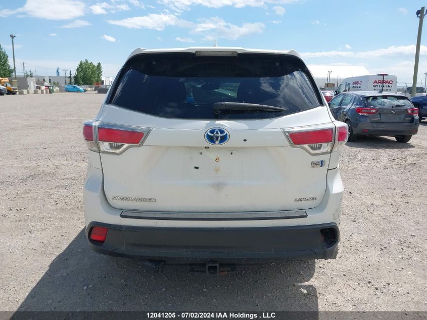 2014 Toyota Highlander Hybrid Limited/Ltd Platnm VIN: 5TDDCRFHXES006094 Lot: 12041205