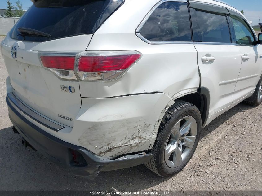 2014 Toyota Highlander Hybrid Limited/Ltd Platnm VIN: 5TDDCRFHXES006094 Lot: 12041205