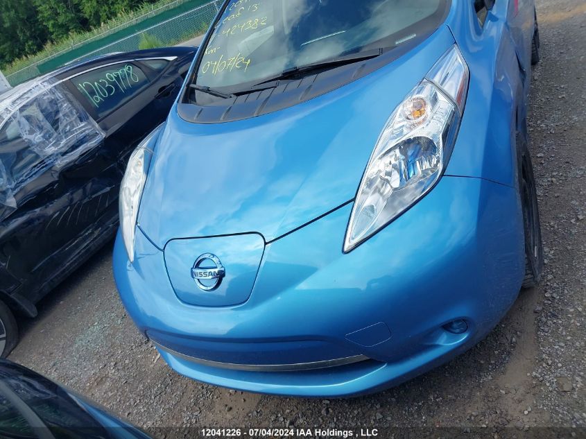 2013 Nissan Leaf S/Sv/Sl VIN: 1N4AZ0CP3DC424382 Lot: 12041226