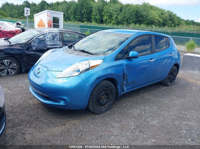 2013 Nissan Leaf S/Sv/Sl VIN: 1N4AZ0CP3DC424382 Lot: 12041226