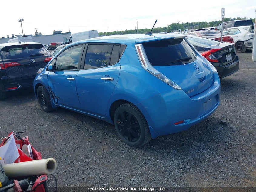2013 Nissan Leaf S/Sv/Sl VIN: 1N4AZ0CP3DC424382 Lot: 12041226