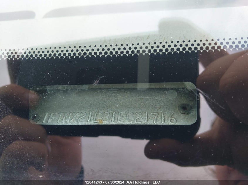 2001 Ford F250 Super Duty VIN: 1FTNX21L31EC21716 Lot: 12041243