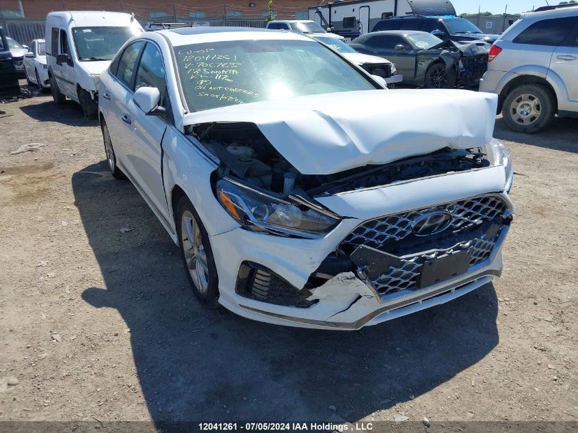 2018 Hyundai Sonata Sport/Limited/Sel VIN: 5NPE34AF7JH706765 Lot: 12041261