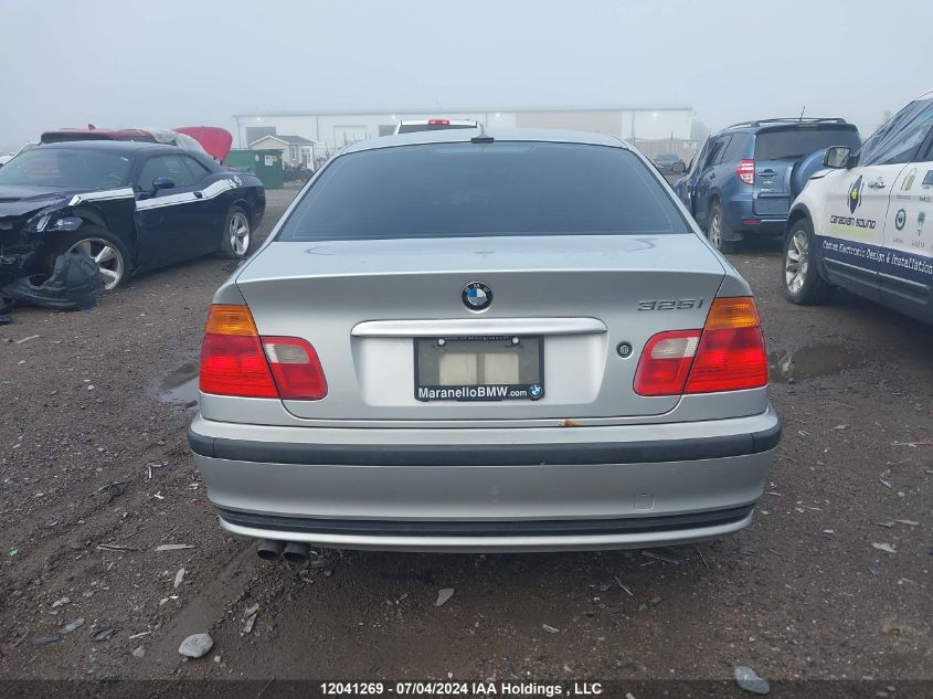 2001 BMW 3 Series 325I VIN: WBAAV33401FU79182 Lot: 12041269