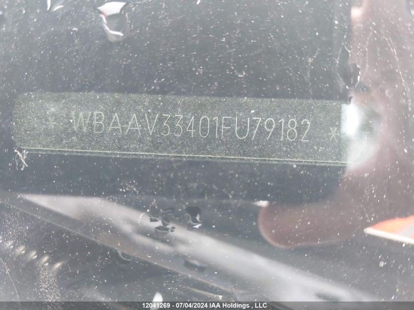 2001 BMW 3 Series 325I VIN: WBAAV33401FU79182 Lot: 12041269