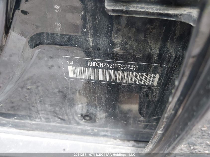 2015 Kia Soul VIN: KNDJN2A21F7227411 Lot: 12041287