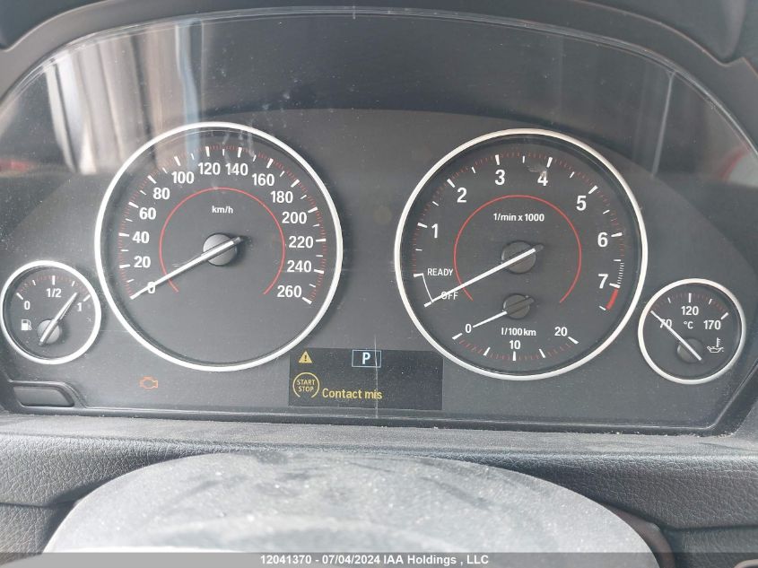 2014 BMW 3 Series VIN: WBA3C3C59EF985879 Lot: 12041370