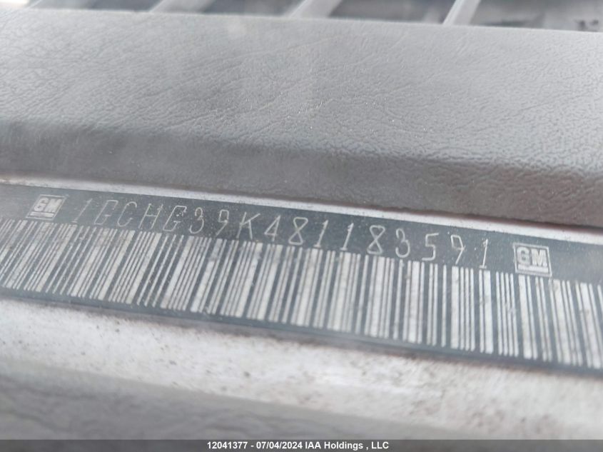 2008 Chevrolet Express Cargo Van VIN: 1GCHG39K481183591 Lot: 12041377