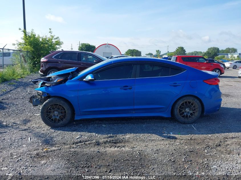 2018 Hyundai Elantra Sport Tech VIN: KMHD04LB8JU460020 Lot: 12041396