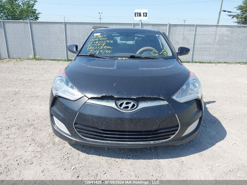2012 Hyundai Veloster VIN: KMHTC6AD6CU071818 Lot: 12041420