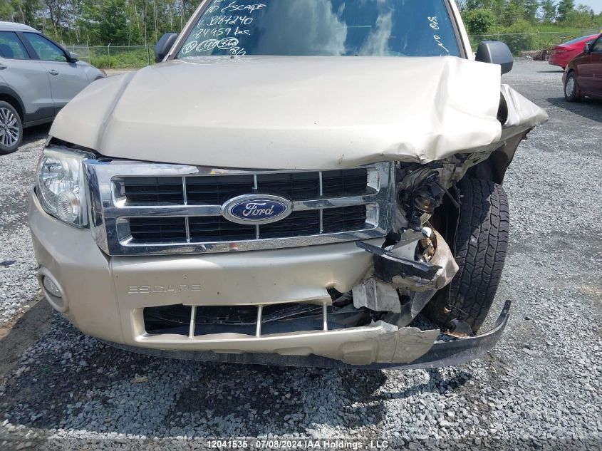 2010 Ford Escape Xlt VIN: 1FMCU9DG0AKB87240 Lot: 12041535