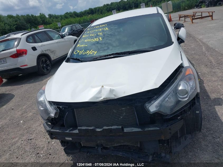 2016 Kia Forte 5-Door VIN: KNAFX5A88G5660353 Lot: 12041548