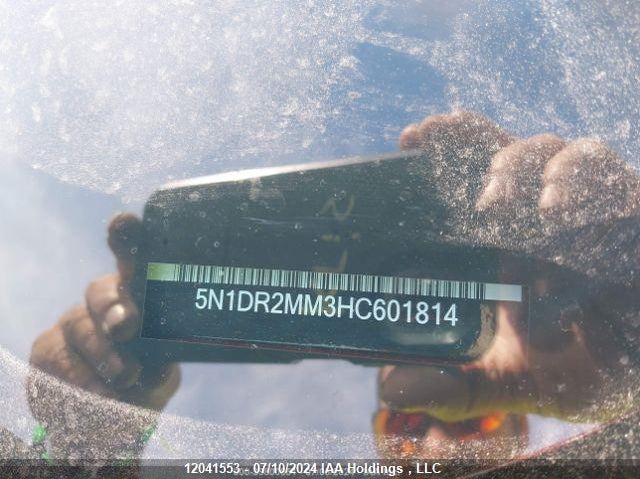 2017 Nissan Pathfinder VIN: 5N1DR2MM3HC601814 Lot: 12041553