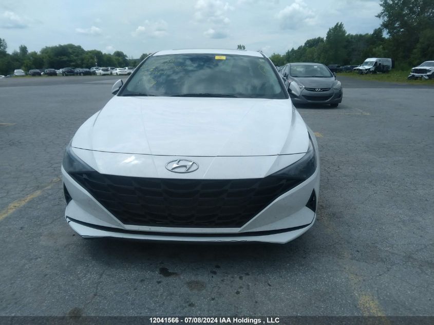 2022 Hyundai Elantra Preferred Ivt With Sun And Tech Package VIN: KMHLM4AG5NU248390 Lot: 12041566
