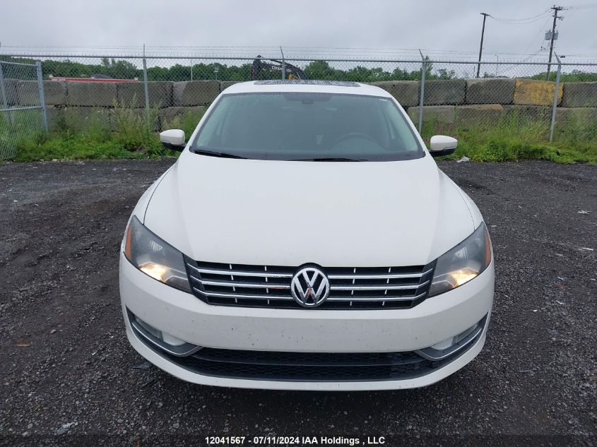 2012 Volkswagen Passat VIN: 1VWCN7A33CC078028 Lot: 12041567