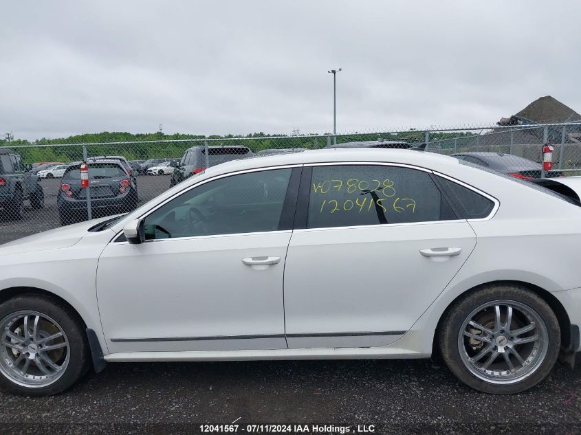 2012 Volkswagen Passat VIN: 1VWCN7A33CC078028 Lot: 12041567