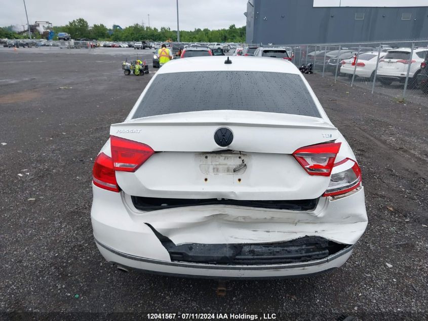 2012 Volkswagen Passat VIN: 1VWCN7A33CC078028 Lot: 12041567