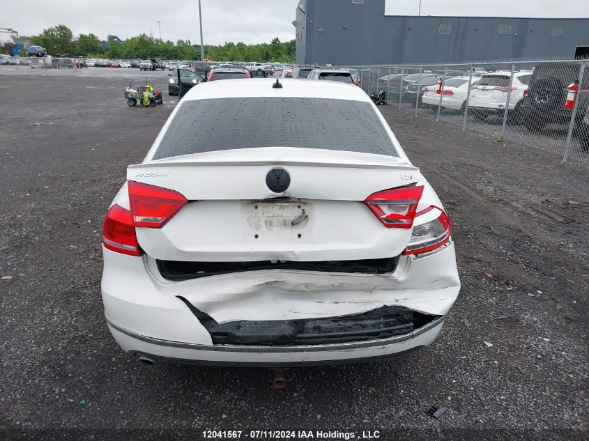 2012 Volkswagen Passat VIN: 1VWCN7A33CC078028 Lot: 12041567