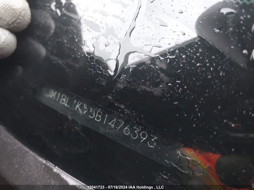 2011 Mazda Mazda3 VIN: JM1BL1KF5B1476393 Lot: 12041723