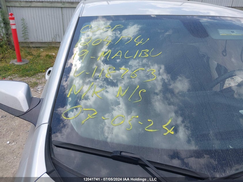 2019 Chevrolet Malibu VIN: 1G1ZD5ST3KF118763 Lot: 12041741