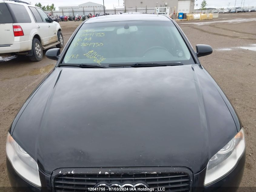 2006 Audi A4 2.0T Quattro VIN: WAUDF78E26A264930 Lot: 12041755