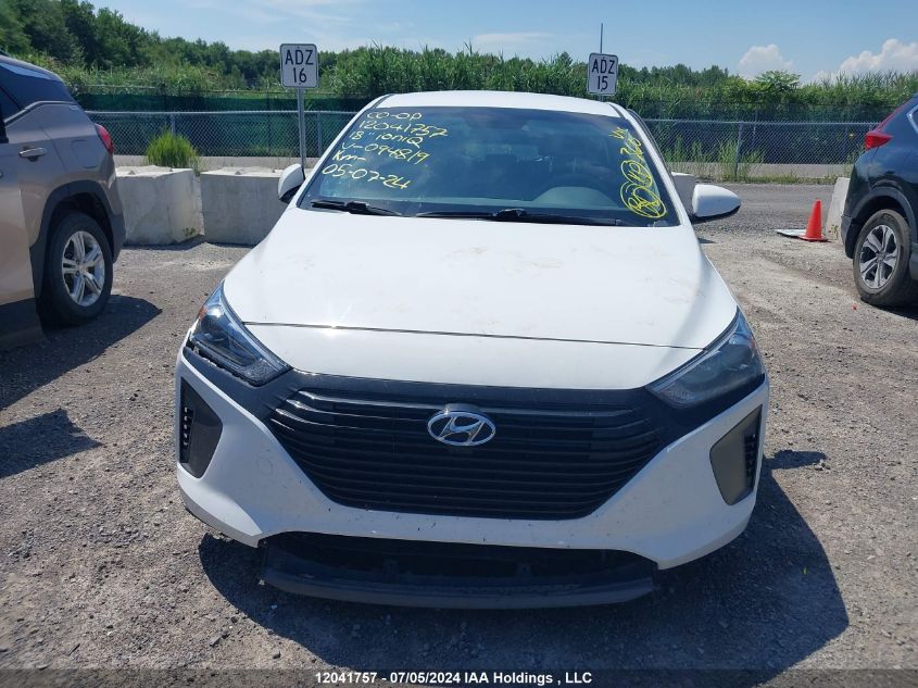 2018 Hyundai Ioniq Hybrid Blue VIN: KMHC75LC2JU094819 Lot: 12041757