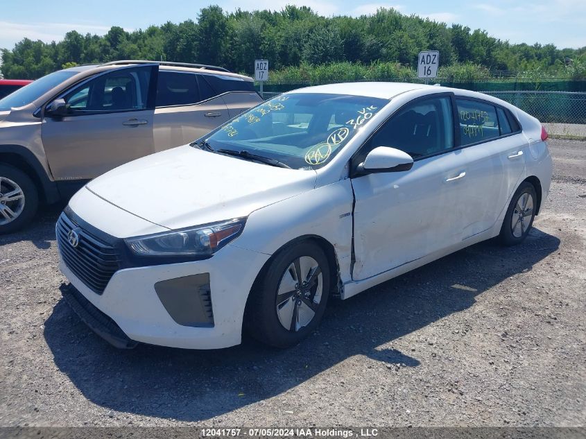 2018 Hyundai Ioniq Hybrid Blue VIN: KMHC75LC2JU094819 Lot: 12041757