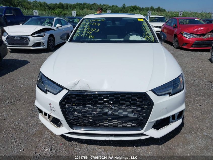 2019 Audi A4 Komfort VIN: WAUANAF4XKA009773 Lot: 12041759