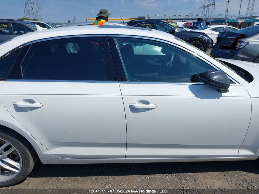 2019 Audi A4 Komfort VIN: WAUANAF4XKA009773 Lot: 12041759