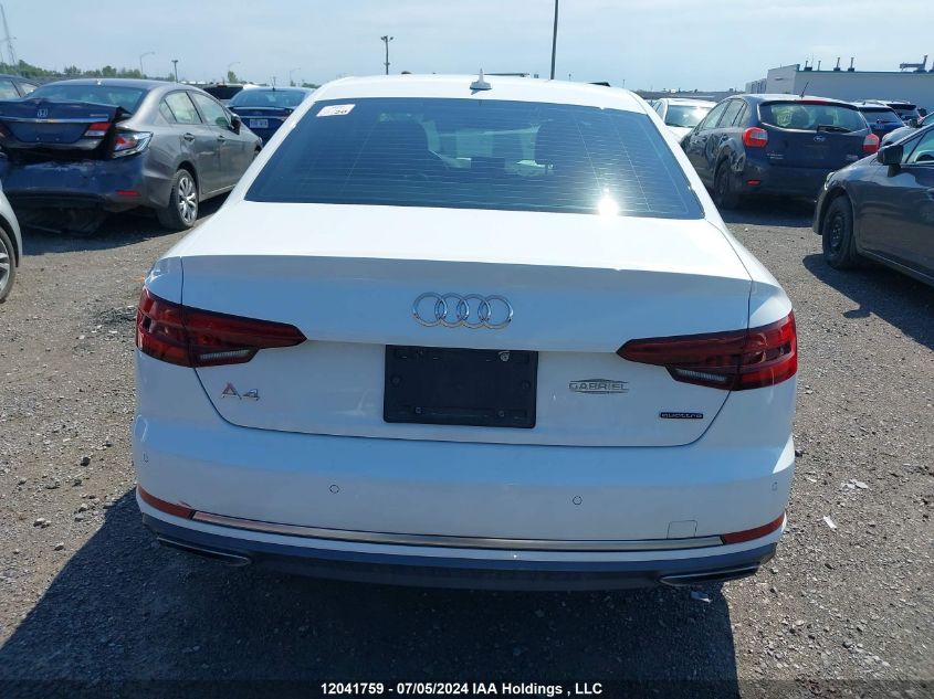 2019 Audi A4 Komfort VIN: WAUANAF4XKA009773 Lot: 12041759
