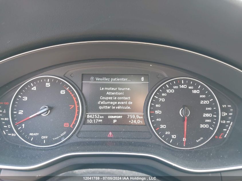 2019 Audi A4 Komfort VIN: WAUANAF4XKA009773 Lot: 12041759