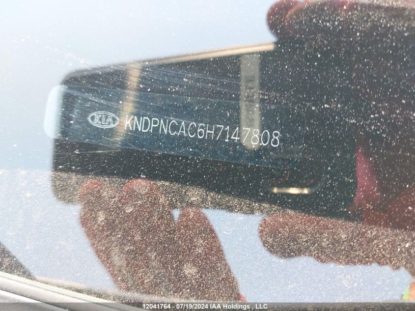 2017 Kia Sportage VIN: KNDPNCAC6H7147808 Lot: 12041764