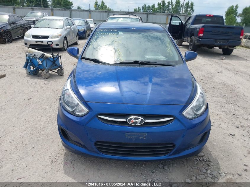 2016 Hyundai Accent Gl VIN: KMHCT5AEXGU237928 Lot: 12041816