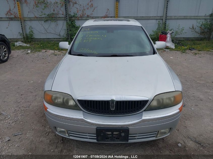 2002 Lincoln Ls VIN: 1LNHM87A72Y626827 Lot: 12041907