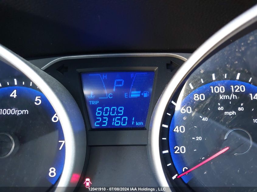 2013 Hyundai Tucson Gls/Limited VIN: KM8JUCAC8DU616218 Lot: 12041910